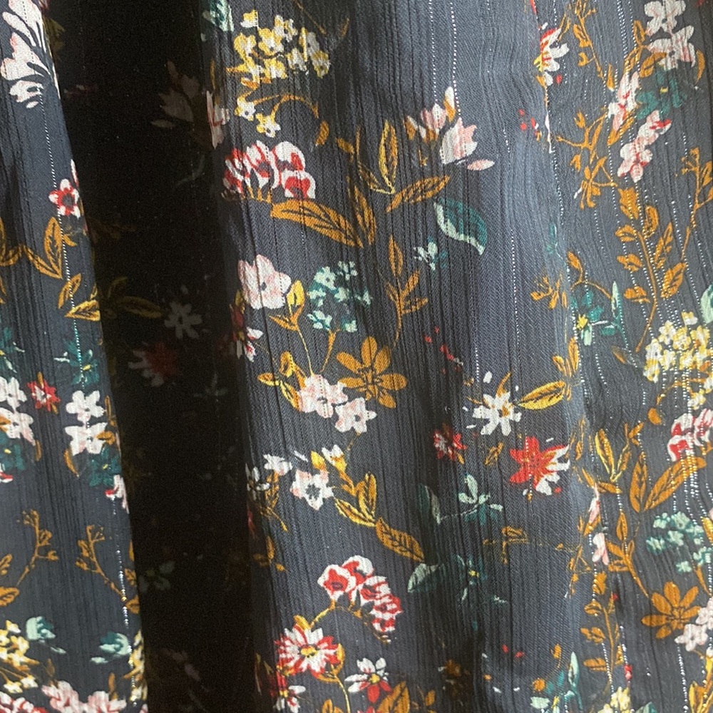 Semi-sheer floral dress, Size L